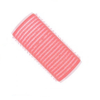 Self Gripping 24mm Velcro Rollers - Pink 12pk